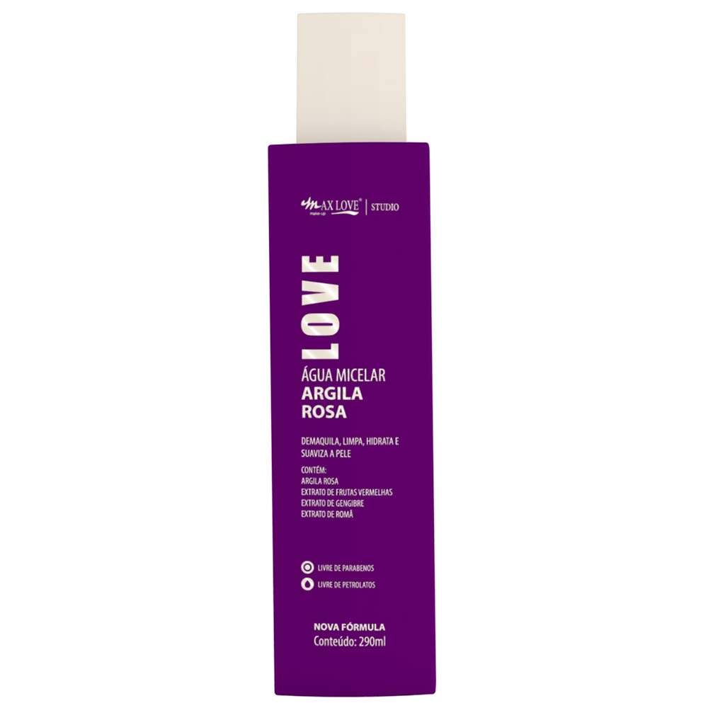 Água Micelar Max Love - Argila Rosa