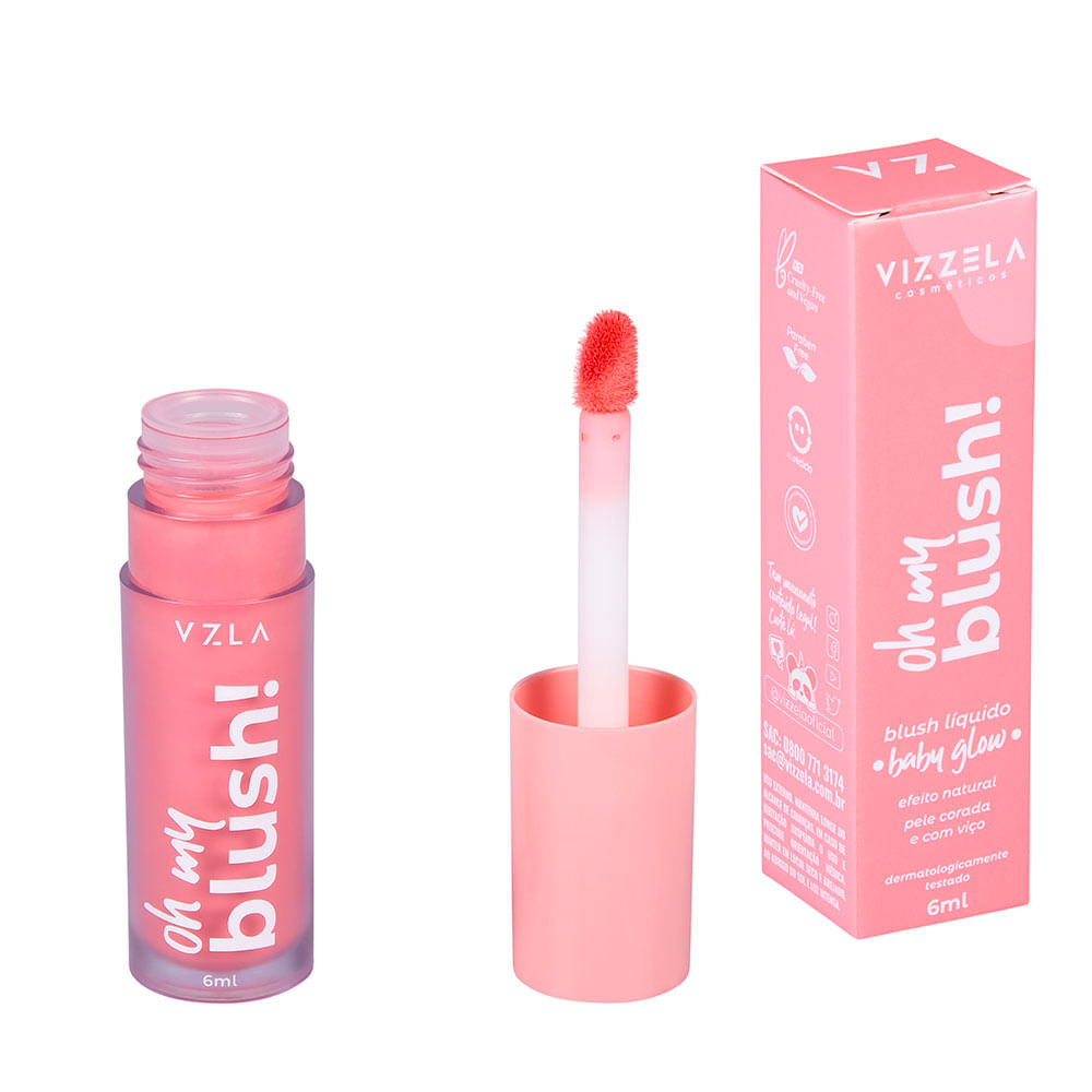 Blush Líquido Vizzela Oh My Blush