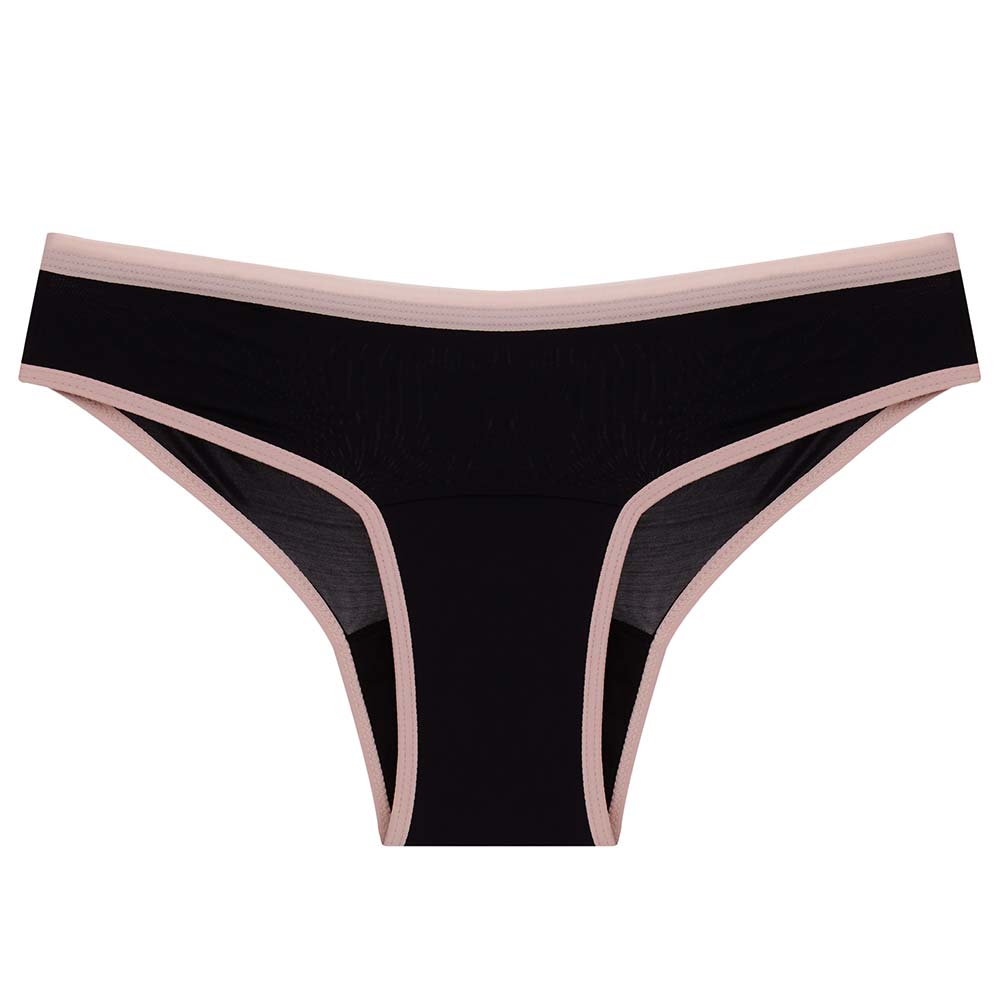 Calcinha Absorvente Pantys Comfy – Preto e Rosa