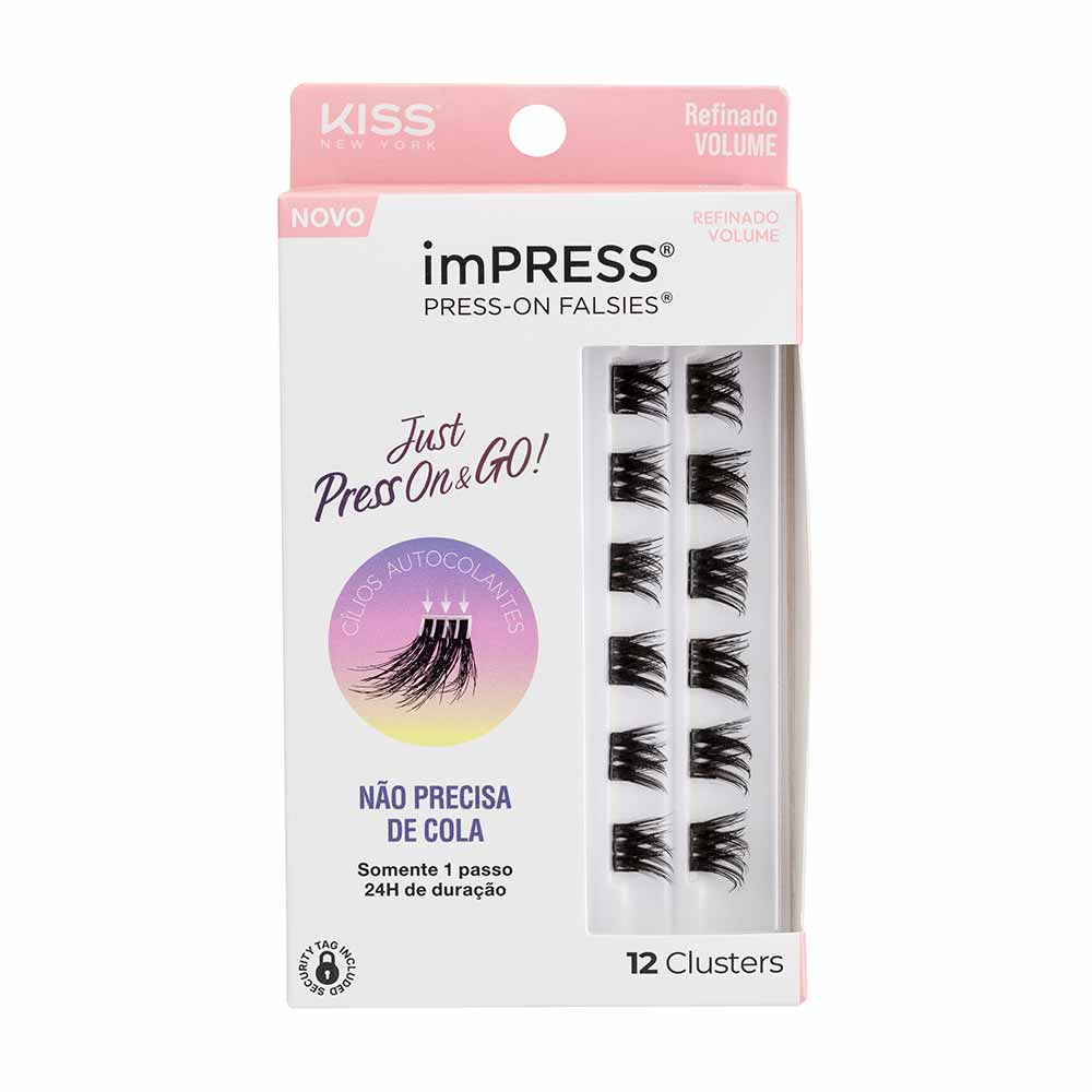 Cílios Postiços ImPRESS Press-on Falsies - Refinado Volume