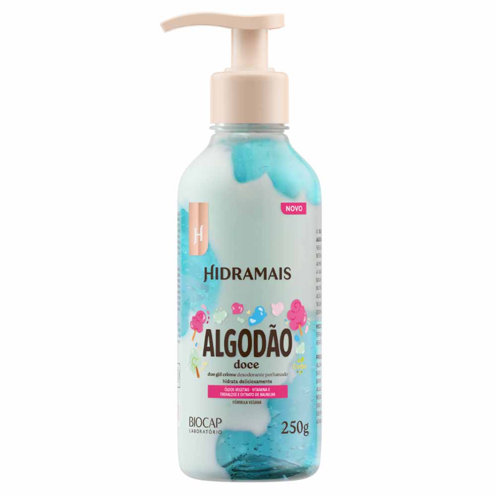 Creme Desodorante Hidramais Duo Gel Perfumado Algodão Doce
