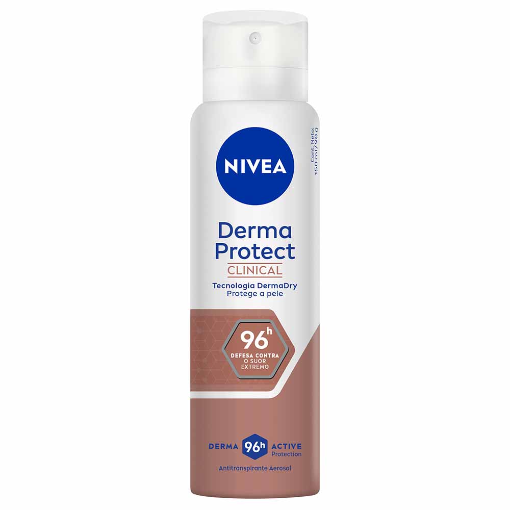 Desodorante Antitranspirante Aerosol Feminino Nívea Derma Protect Clinical