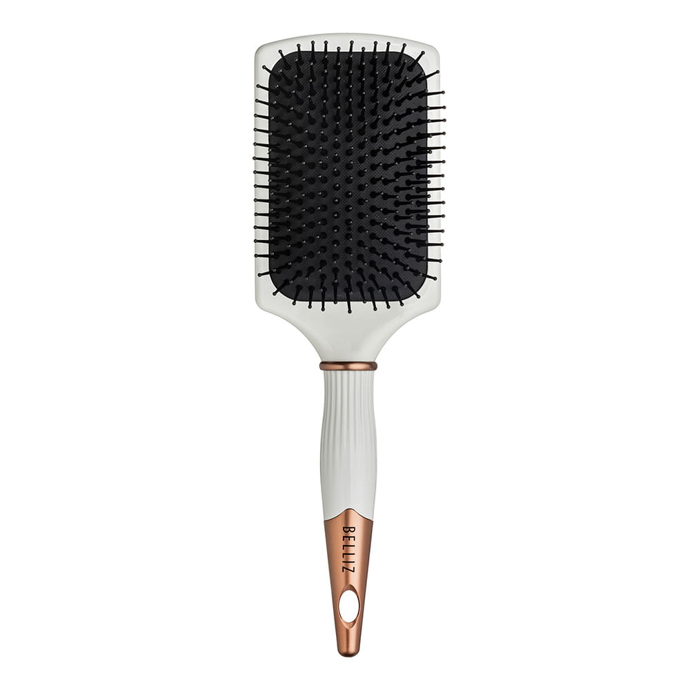 Escova de Cabelos Belliz - Golden White Raquete