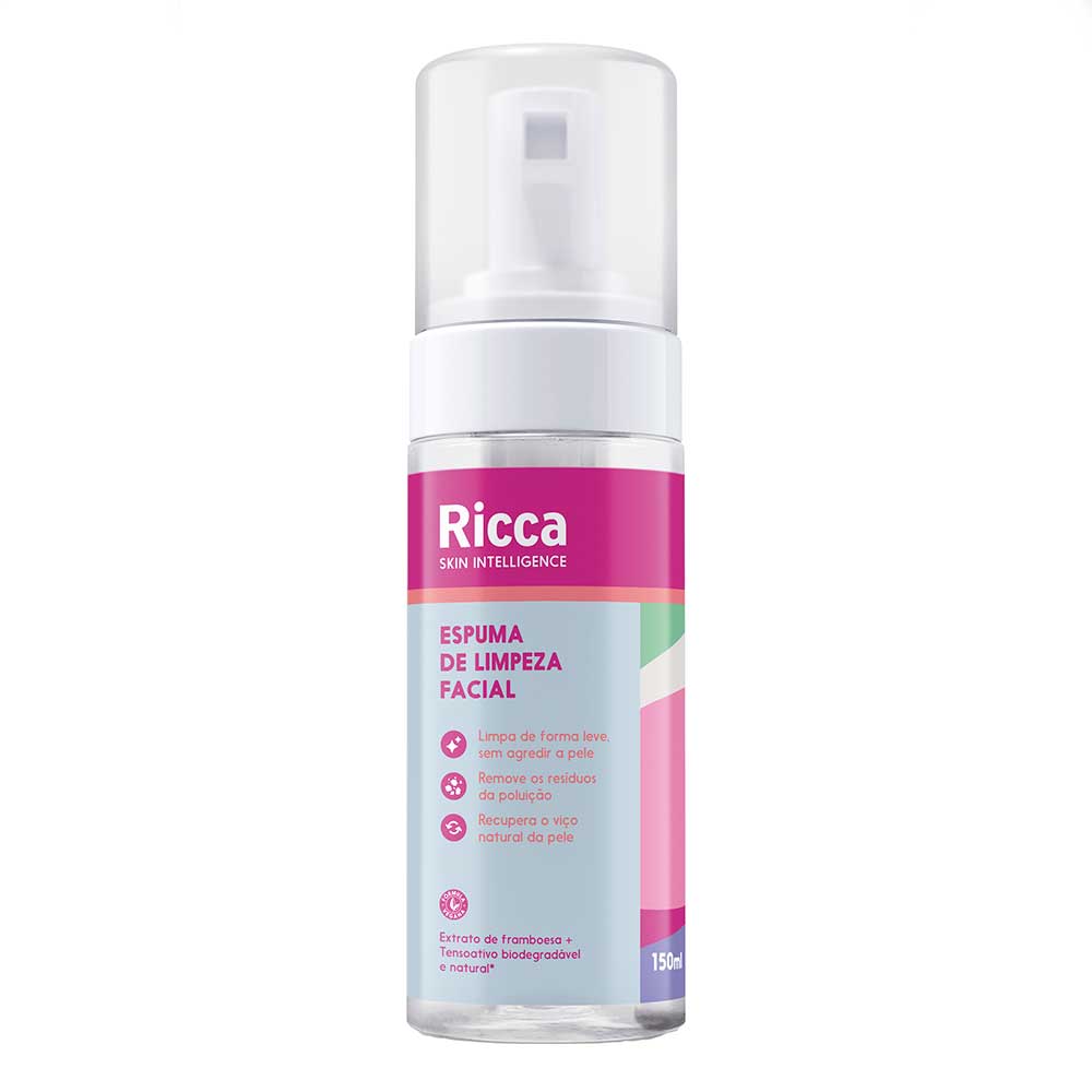 Espuma de Limpeza Facial Ricca Framboair
