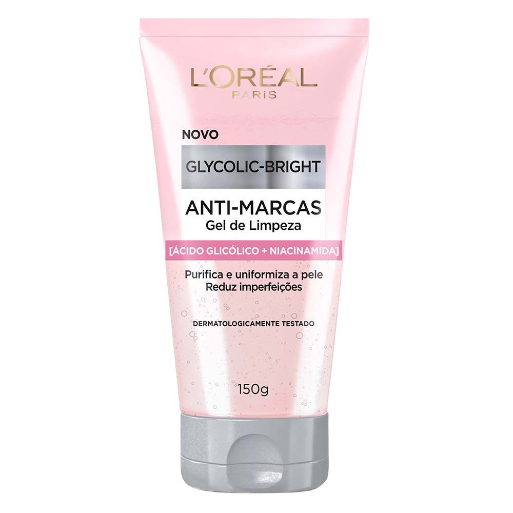 Gel de Limpeza Facial Anti-Marcas L'Oréal Paris - Glycolic Bright