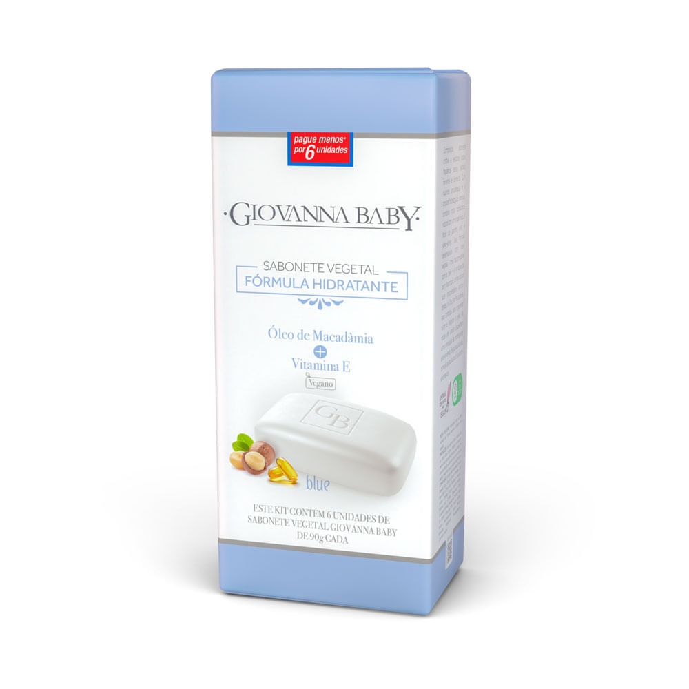 Giovanna Baby Blue Kit Sabonete com 6 unidades