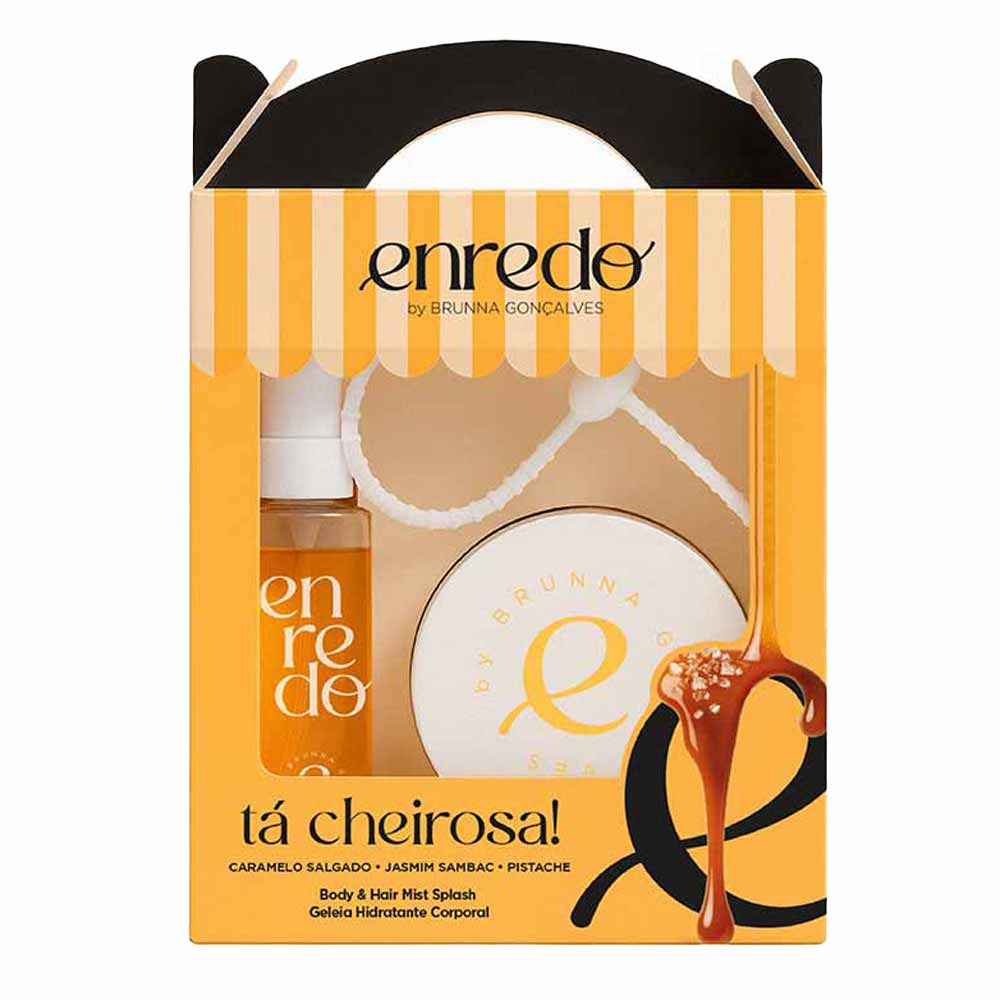 Kit Enredo Tá Cheirosa - Body & Hair Mist + Geléia Corporal By Brunna Gonçalves