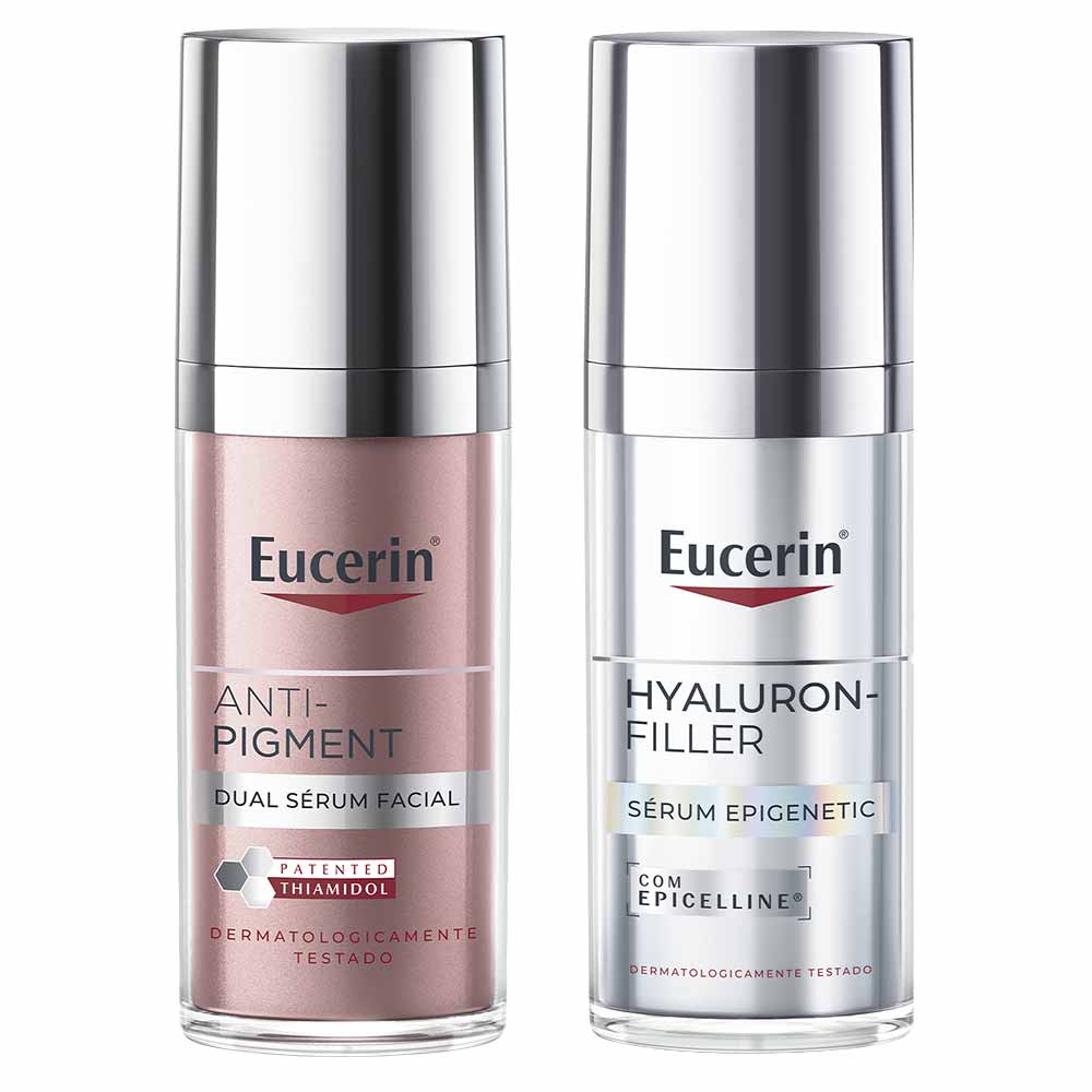 Kit Eucerin Anti-Idade e Clareador - Sérum Epigenetic + Anti-Pigment Dual Sérum