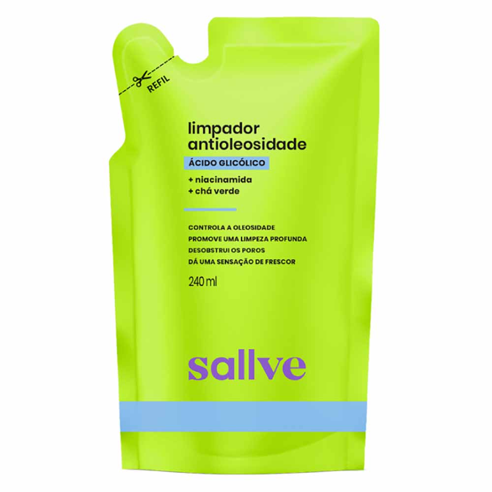 Limpador Antioleosidade Sallve Refil