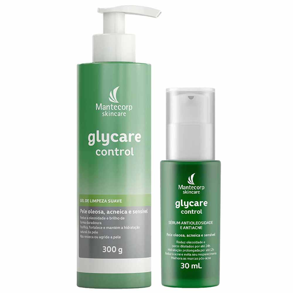 Mantecorp Skincare Glycare Control Kit - Gel de Limpeza Facial + Sérum