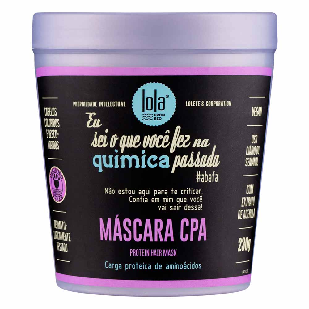 Máscara Capilar Lola Cosmetics Eu Sei o Que Você Fez na Química Passada