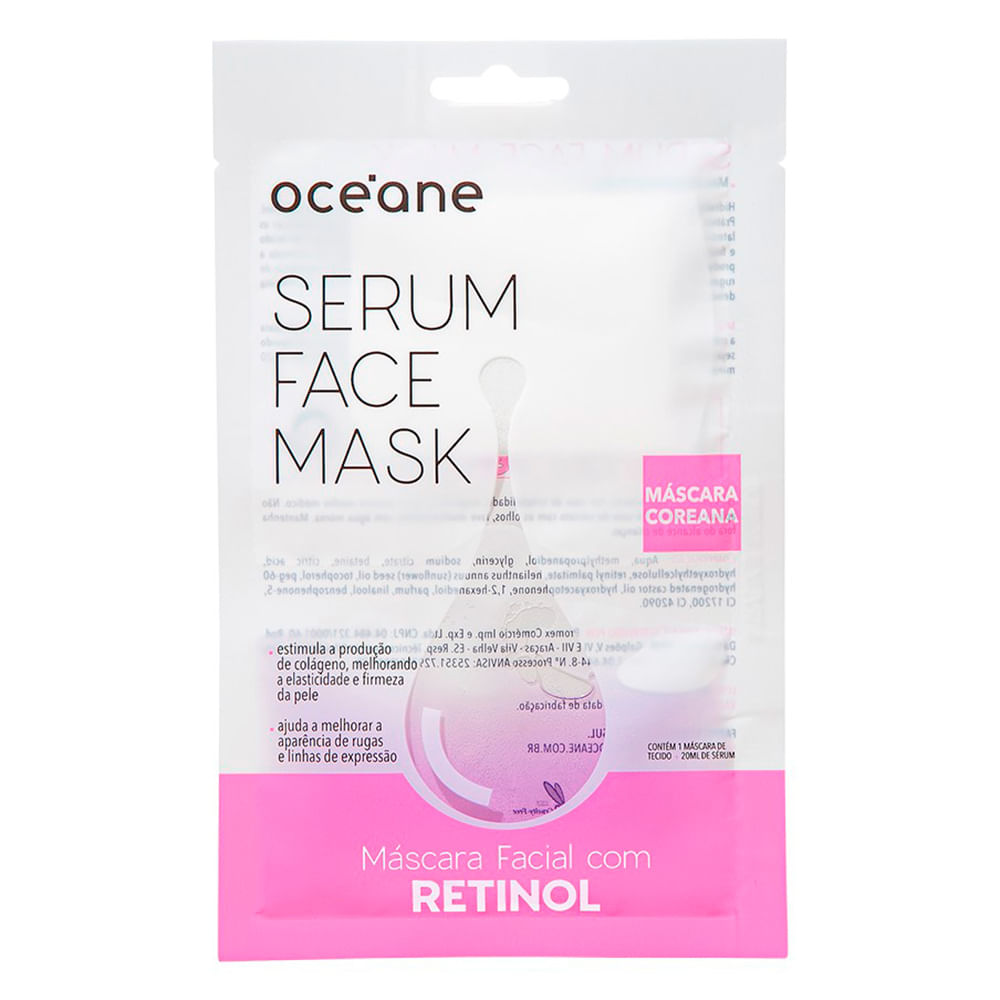 Máscara Facial Océane - Sérum Face Mask Retinol