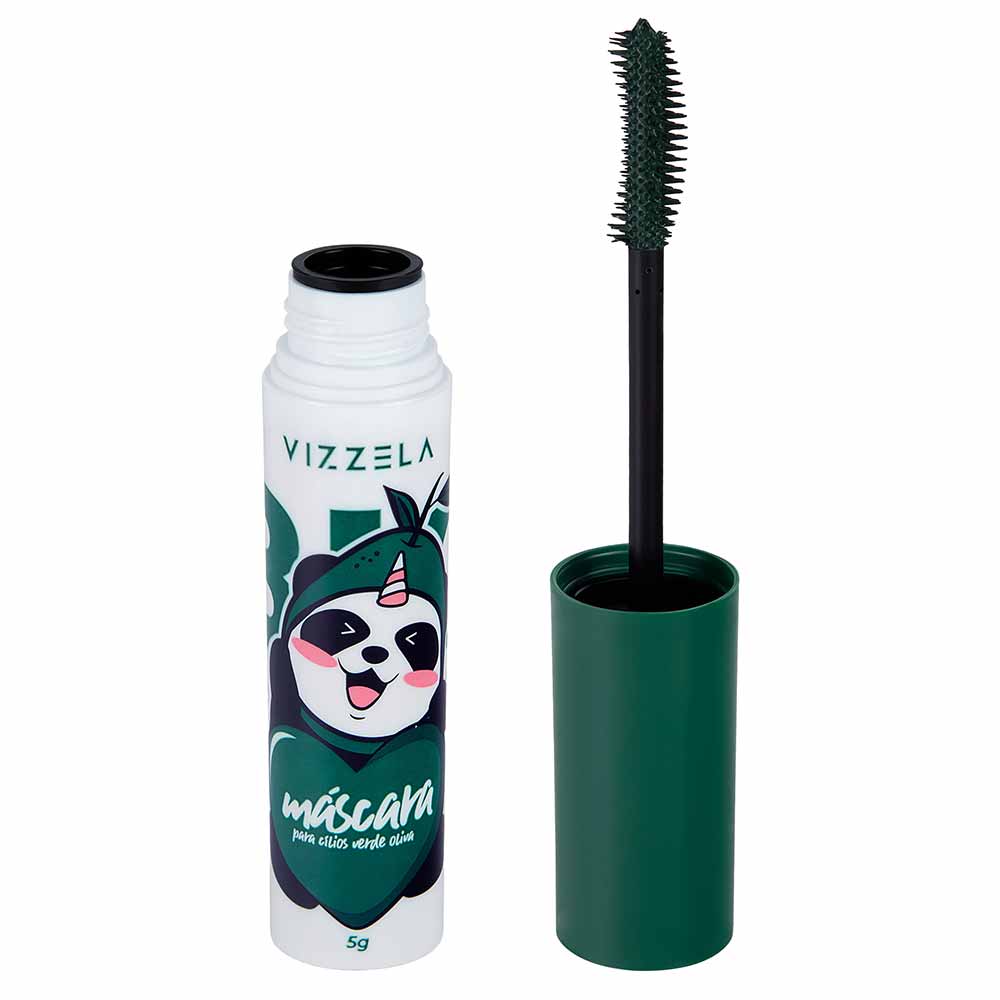 Máscara para Cílios Vizzela Big No Panda Olive Green