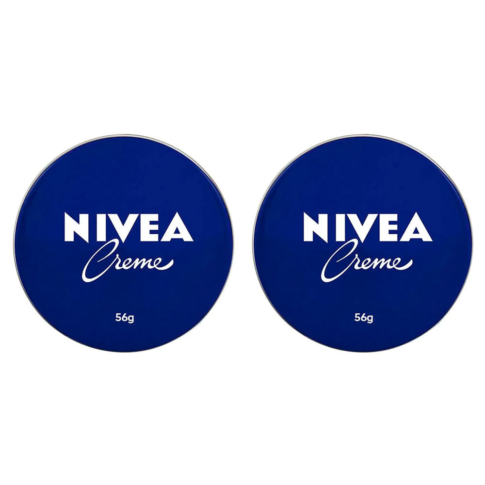 NIVEA Creme Lata Kit com 2 Unidades – Hidratante NIVEA 56g
