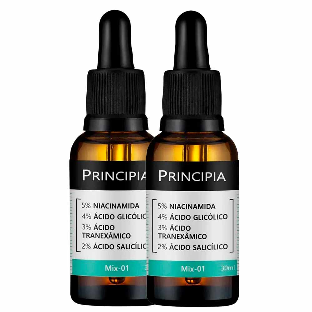 Principia Mix-01 Kit – Sérum Facial Anti-Acne com 2 Unidades