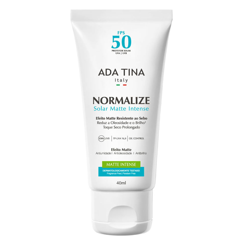 Protetor Solar Ada Tina - Normalize Solar Matte Intense FPS 50