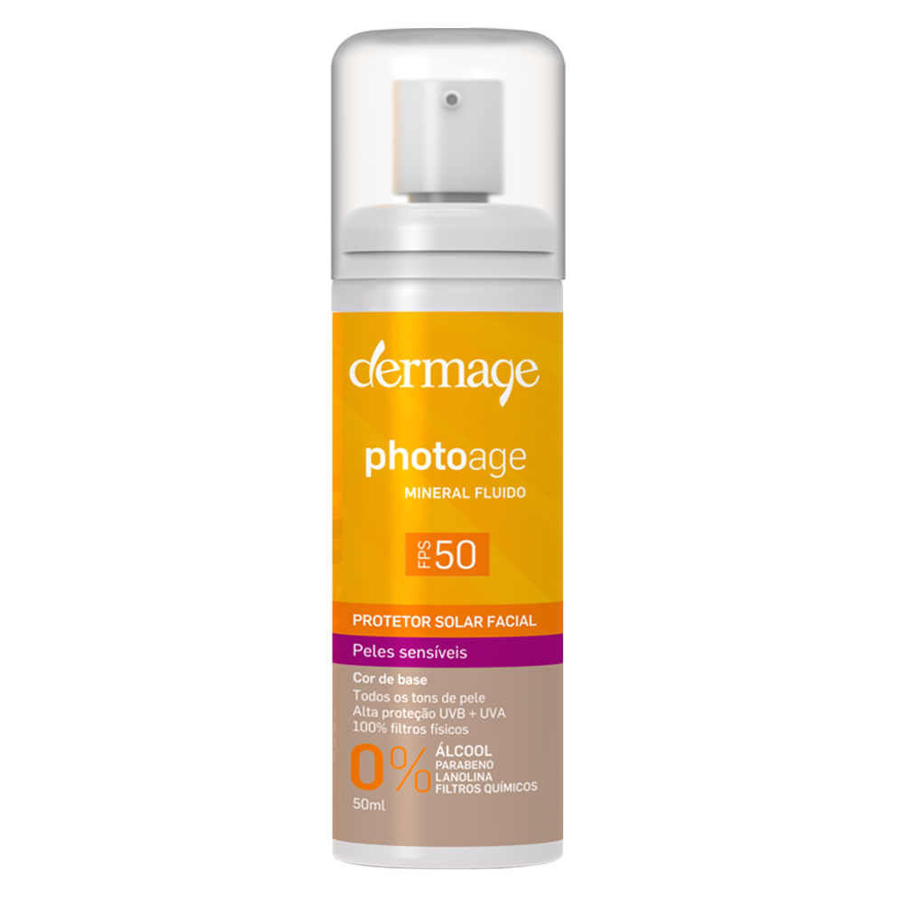 Protetor Solar Dermage - Photoage Mineral Color Fluid FPS 50