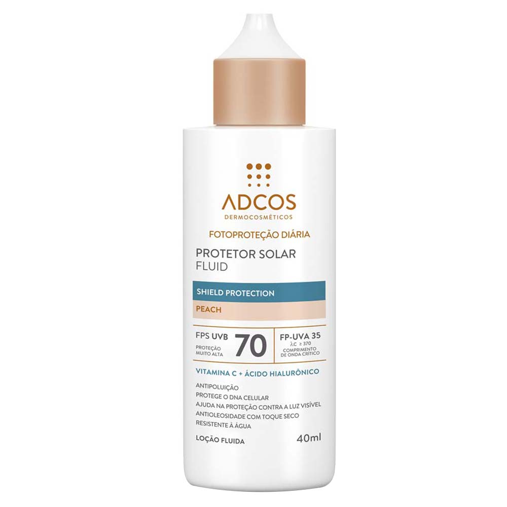 Protetor Solar Facial Adcos Fluid Shield Protection FPS 70 - 40ml