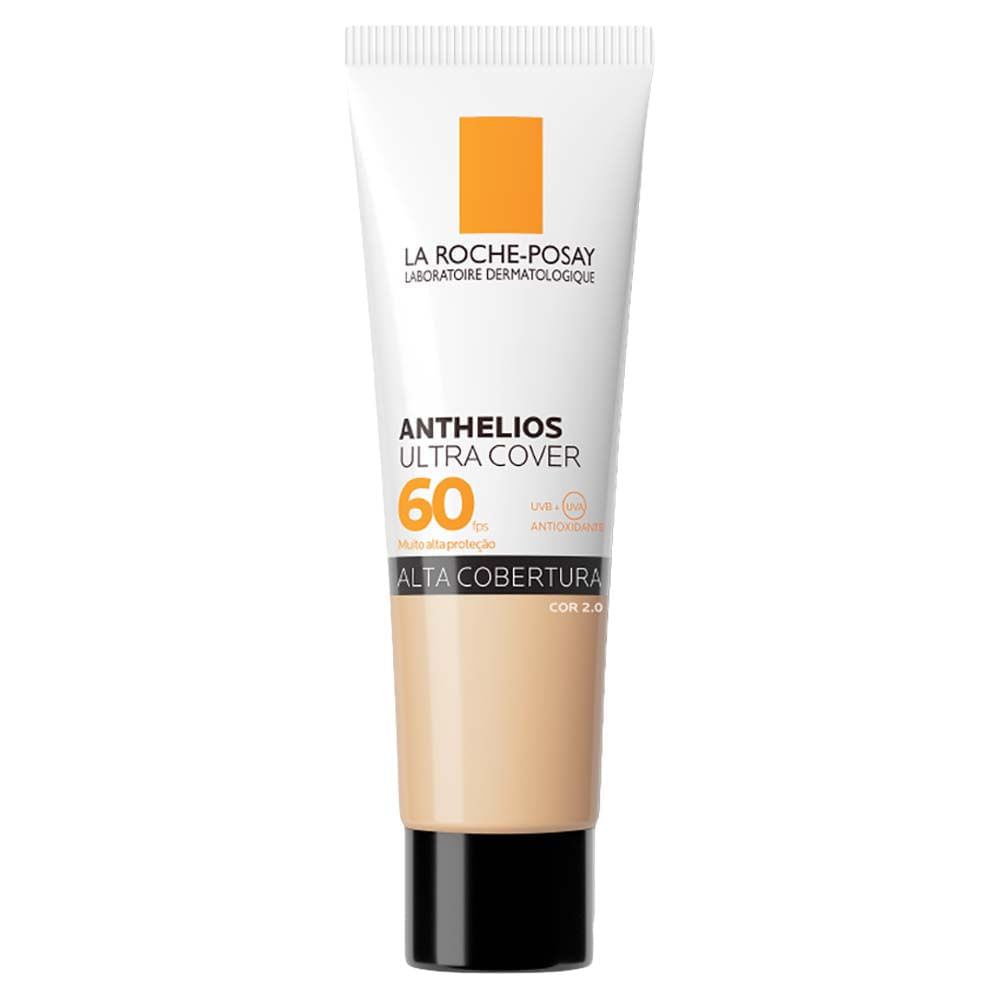 Protetor Solar Facial com Cor Toque Seco FPS 60 La Roche-Posay Anthelios Ultra Cover