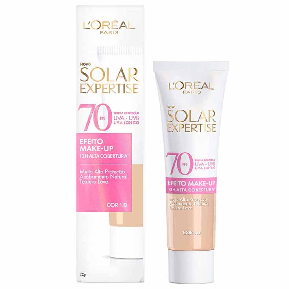 Protetor Solar Facial L'Oréal Paris Solar Expertise Efeito Make-Up FPS 70 30g
