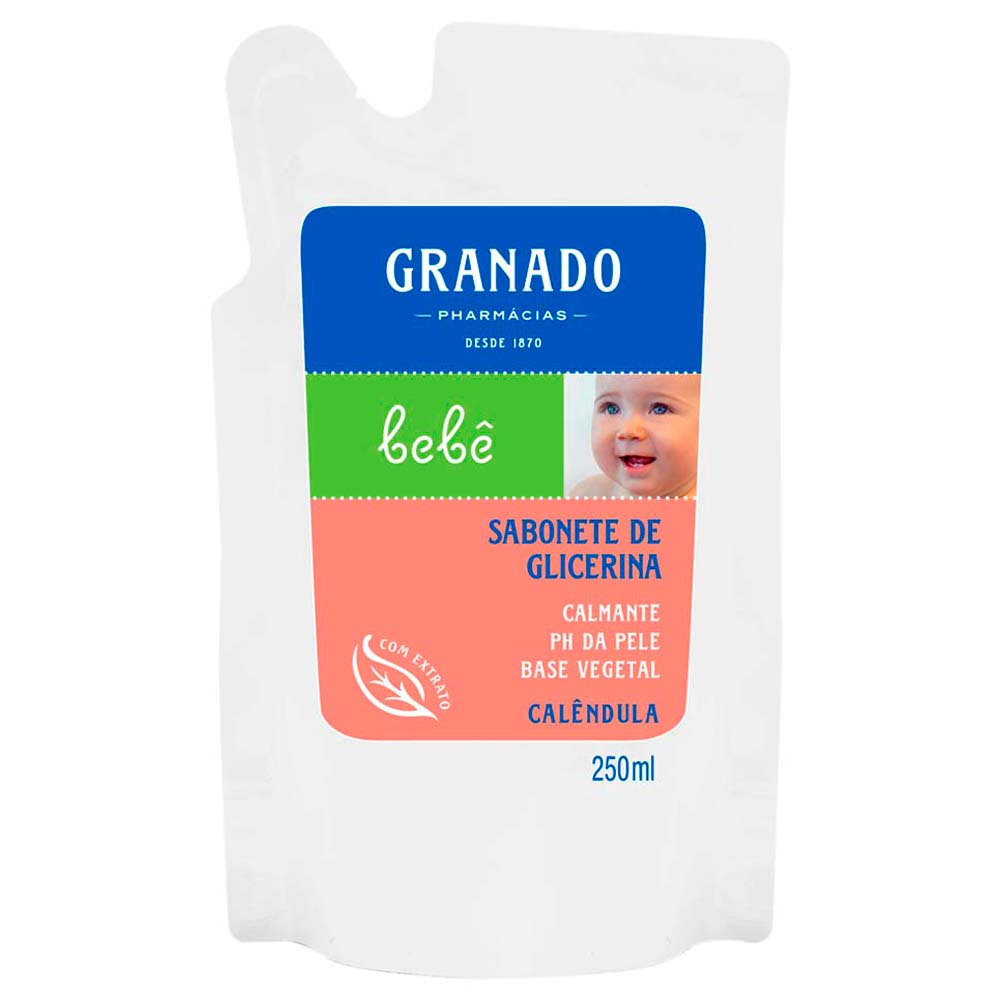 Refil Sabonete Líquido de Glicerina Granado Bebê - Calêndula