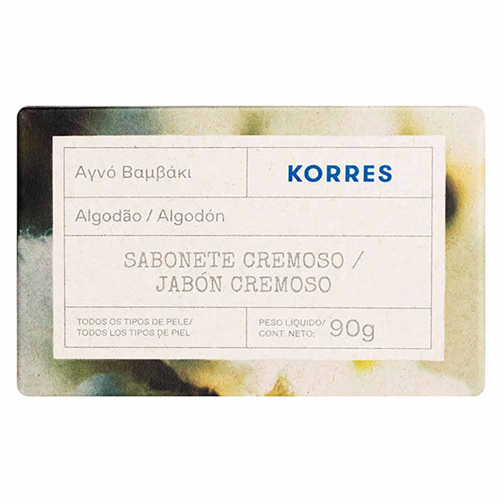 Sabonete em Barra Korres – Algodão