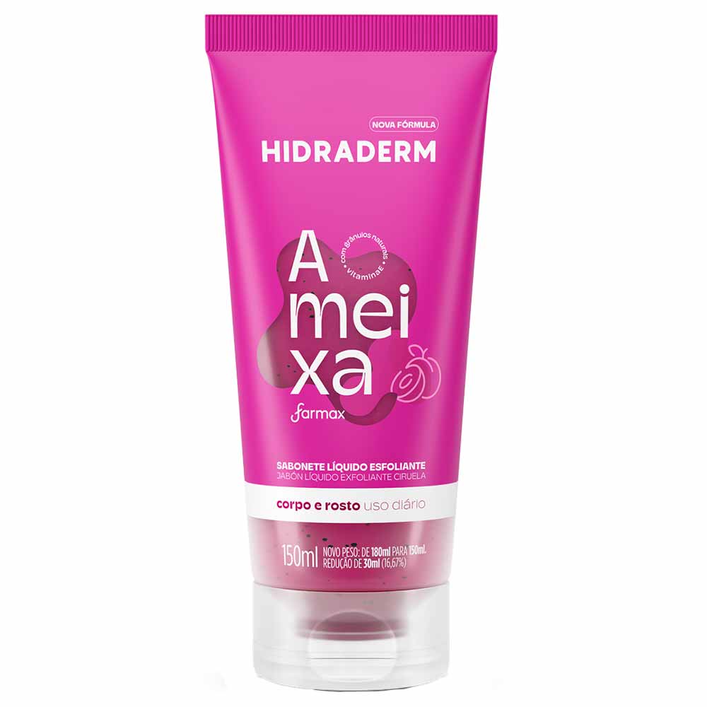 Sabonete Líquido Esfoliante Hidraderm Ameixa