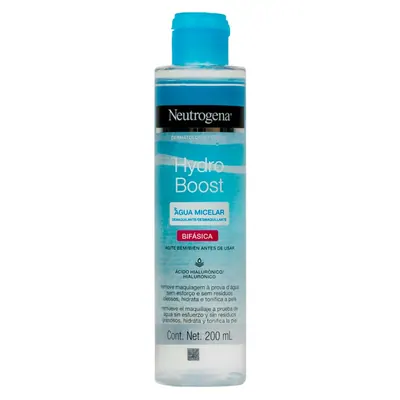 Água Micelar Bifásica Demaquilante Neutrogena Hydro Boost