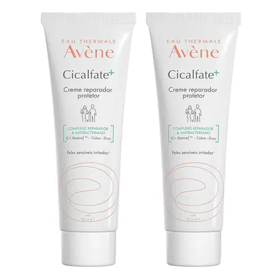Avène Cicalfate+ Creme Reparador Facial Kit com 2 Unidades de 20ml