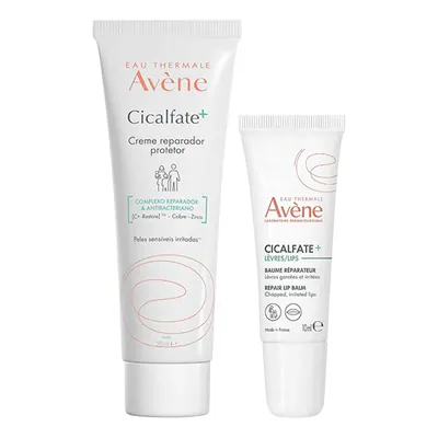 Avène Cicalfate Kit - Creme Reparador Facial + Bálsamo Reparador Labial