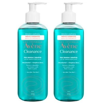 Avène Cleanance Kit com 2 Unidades – Gel de Limpeza Facial – 400g