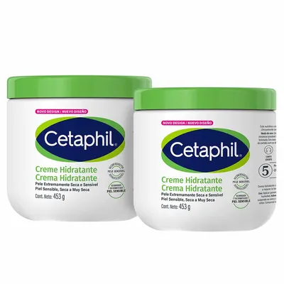 Cetaphil Kit com Dois Cremes Hidratantes Pele Extremamente Seca e Sensível
