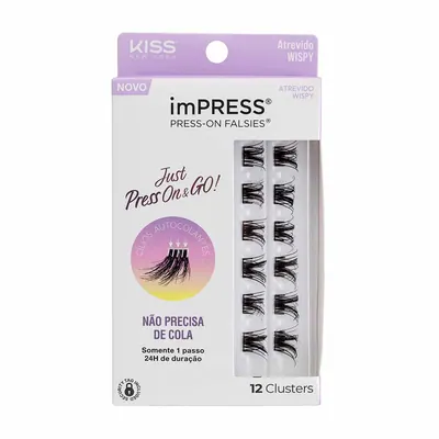 Cílios Postiços ImPRESS Press-on Falsies - Atrevido Wispy