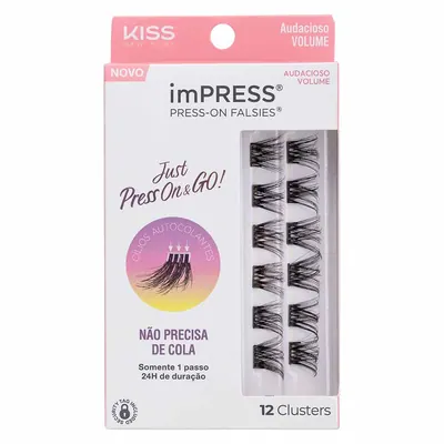 Cílios Postiços ImPRESS Press-on Falsies Mini Refil - Audacioso Volume