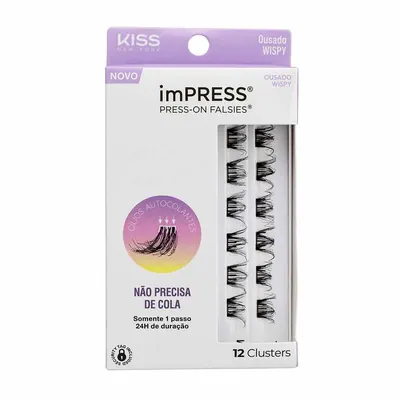 Cílios Postiços ImPRESS Press-on Falsies Mini Refil - Ousado Wispy