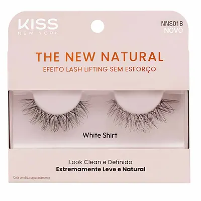 Cílios Postiços Kiss New York The New Natural White Shirt