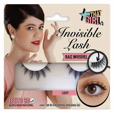 Cílios Postiços That Girl Invisible Lash 3D Light