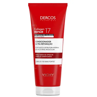 Condicionador Reparação Profunda e Fortalecimento Vichy Dercos Collagen Repair 17