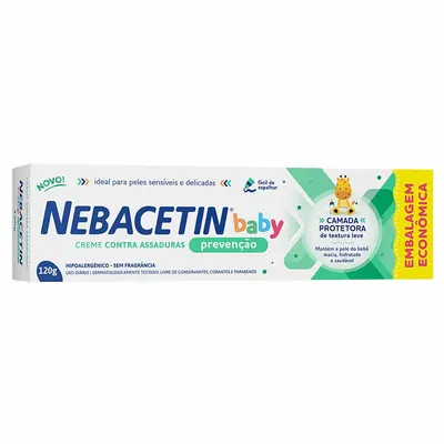 Creme Antiassaduras Nebacetin Baby Prevenção