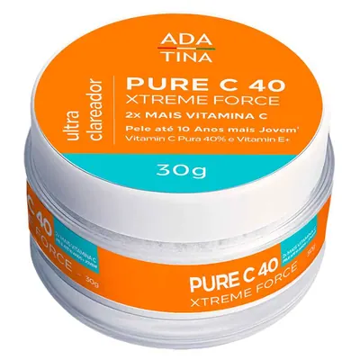 Creme Clareador e Anti-Idade Ada Tina Pure C 40 Xtreme Force