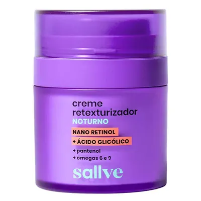 Creme Facial Retexturizador Noturno Sallve