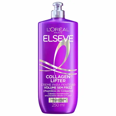 Creme Para Pentear para Volume L'Oréal Paris Elseve Collagen Lifter