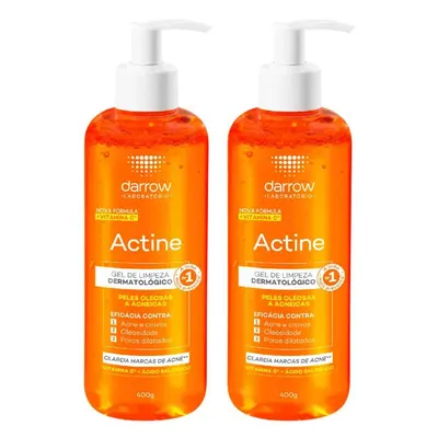 Darrow Actine Vitamina C Kit - Gel de Limpeza Facial com 2 Unidades