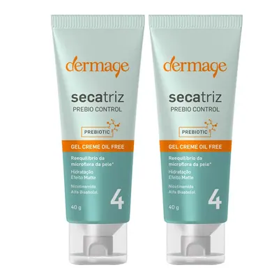 Dermage Secatriz Prebio Control Hidratante Facial Kit com 2 Unidades