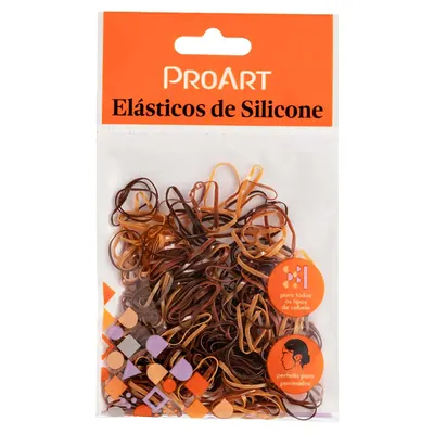 Elasticos de Silicone Proart P Marrom