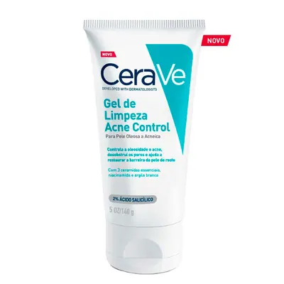 Gel de Limpeza para Pele Oleosa e Acneica CeraVe Acne Control