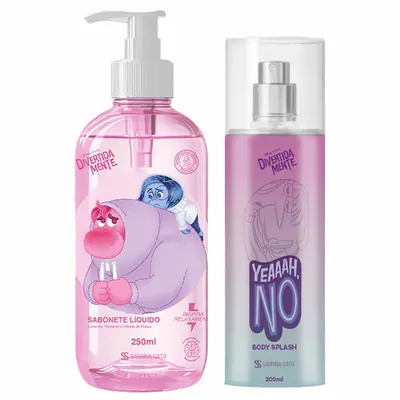 Kit Cia Beauty Divertidamente - Body Splash Tédio + Sabonete Líquido Vergonha e Tristeza