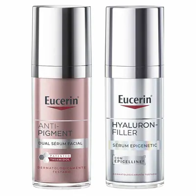 Kit Eucerin Anti-Idade e Clareador - Sérum Epigenetic + Anti-Pigment Dual Sérum