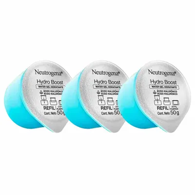 Kit Neutrogena - 3 Unidades de Refil Hydro Boost Water Gel Hidratação Facial