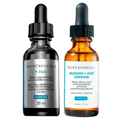Kit SkinCeuticals Rugas e Acne - P-Tiox + Blemish + Age